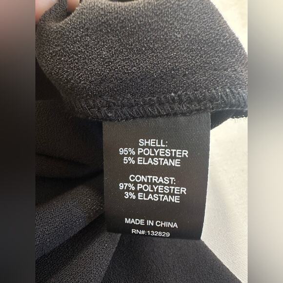 NWT Lovers + Friends Crystal Waist Detail Elegant Black Dress Pants Size Large - Picture 4 of 11